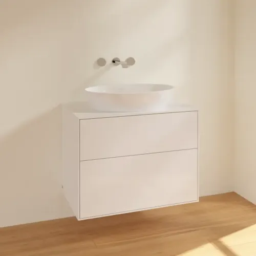 Villeroy & Boch Finion Тумба под раковину, 2 выдвижных ящика, 800 x 603 x 501 mm, Glossy White Lacquer F99100GF