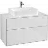 Villeroy & Boch Finion Тумба под раковину, 2 выдвижных ящика, 1000 x 603 x 501 mm, White Matt Lacquer F10100MT