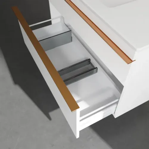 Villeroy & Boch Venticello Тумба под раковину, 2 выдвижных ящика, 953 x 590 x 502 mm, Glossy White / Glossy White A92705DH
