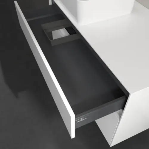 Villeroy & Boch Collaro Тумба под раковину, с подсветкой, 2 выдвижных ящика, 1000 x 548 x 500 mm, Glossy White / Glossy White C039B0DH