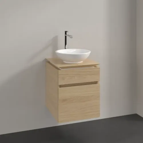 Villeroy & Boch Legato Тумба под раковину, 2 выдвижных ящика, 450 x 550 x 500 mm, Nordic Oak / Nordic Oak B56600VJ
