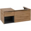 Villeroy & Boch Subway 3.0 Тумба под раковину, с подсветкой, 2 выдвижных ящика, 1001 x 423 x 516 mm, Oak Kansas / Oak Kansas C571L1RH