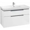 Villeroy & Boch Subway 2.0 Тумба под раковину, 2 выдвижных ящика, 987 x 590 x 449 mm, Glossy White A91500DH