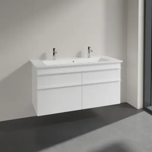 Villeroy & Boch Venticello Тумба под раковину, 4 выдвижных ящика, 1153 x 590 x 502 mm, Glossy White / Glossy White A92902DH