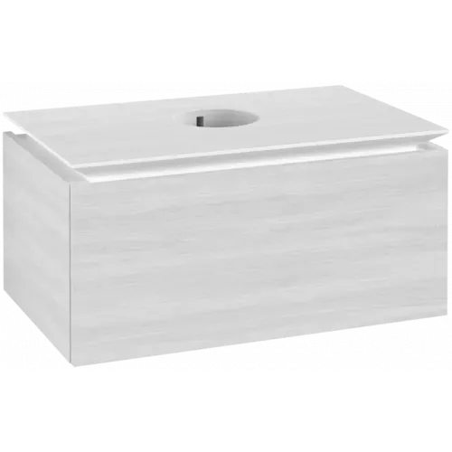 Villeroy & Boch Legato Тумба под раковину, 1 выдвижной ящик, 800 x 380 x 500 mm, White Wood / White Wood B60100E8