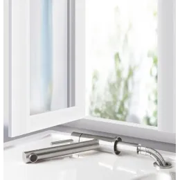 Villeroy & Boch Como Window Однорычажный смеситель для мойки Однорычажный смеситель для мойки, выкл Нержавеющая сталь, Сплошная нержавеющая сталь 925700LC