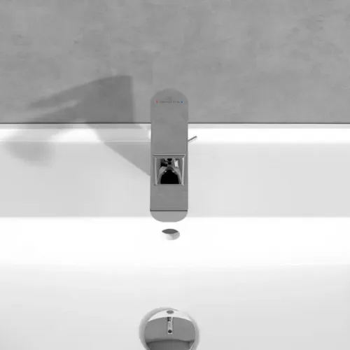 Villeroy & Boch Liberty Смеситель для раковины однорычажный с комплектом слива со стяжкой, Хром TVW10700100061