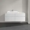 Villeroy & Boch Collaro Тумба под раковину, с подсветкой, 4 выдвижных ящика, 1400 x 548 x 500 mm, Glossy White / Glossy White C089B0DH