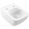 Villeroy & Boch Venticello Унитаз с открытым смывным краем, настенный, Stone White CeramicPlus 4611R0RW