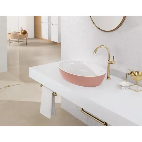 Artis Раковина для установки на столешницу, 610 x 410 x 130 mm, Powder (паудер), без перелива, нешлифованный 419861BCT0