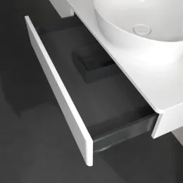 Villeroy & Boch Antao Тумба под раковину, 2 выдвижных ящика, 1600 x 190 x 500 mm, лицевая поверхность без текстурированной отделки, Glossy White Lacquer / Glossy White Lacquer K16010GF
