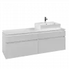 Villeroy & Boch Legato Тумба под раковину, 4 выдвижных ящика, 1600 x 550 x 500 mm, Glossy White / Glossy White B67500DH
