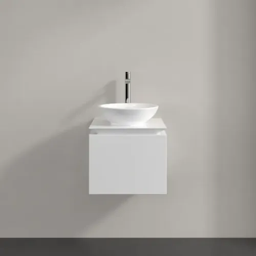 Villeroy & Boch Legato Тумба под раковину, 1 выдвижной ящик, 450 x 380 x 500 mm, Glossy White / Glossy White B56500DH
