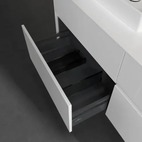 Villeroy & Boch Collaro Тумба под раковину, с подсветкой, 4 выдвижных ящика, 1400 x 548 x 500 mm, Glossy White / Glossy White C074B0DH