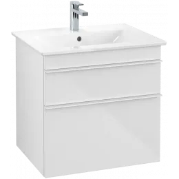 Villeroy & Boch Venticello Тумба под раковину, 2 выдвижных ящика, 603 x 590 x 502 mm, Glossy White / Glossy White A92402DH