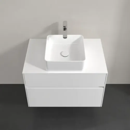 Villeroy & Boch Collaro Тумба под раковину, 2 выдвижных ящика, 800 x 548 x 500 mm, Glossy White / Glossy White C03700DH