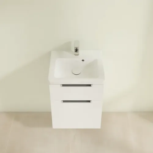 Villeroy & Boch Subway 2.0 Тумба под раковину, 2 выдвижных ящика, 440 x 590 x 351 mm, White Matt A90600MS
