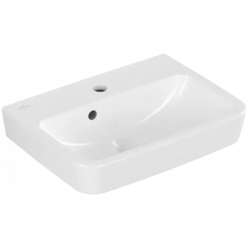 Villeroy & Boch O.novo Раковина компактная, 500 x 370 x 160 mm, Альпийский белый CeramicPlus, с переливом 434450R1