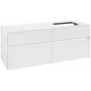 Villeroy & Boch Collaro Тумба под раковину, 4 выдвижных ящика, 1400 x 548 x 500 mm, Glossy White / Glossy White C11800DH