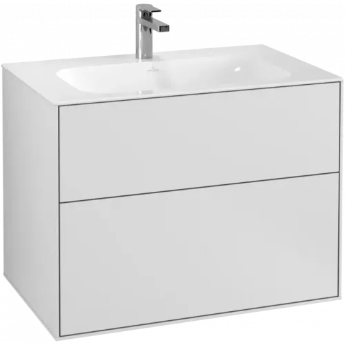 Villeroy & Boch Finion Тумба под раковину, с подсветкой, 2 выдвижных ящика, 796 x 591 x 498 mm, White Matt Lacquer G01000MT
