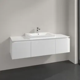 Villeroy & Boch Legato Тумба под раковину, 3 выдвижных ящика, 1200 x 380 x 500 mm, Glossy White / Glossy White B68200DH