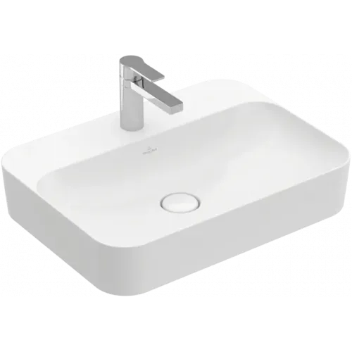 Villeroy & Boch Finion Раковина для установки на столешницу, 600 x 445 x 115 mm, Альпийский белый CeramicPlus, без перелива 414261R1