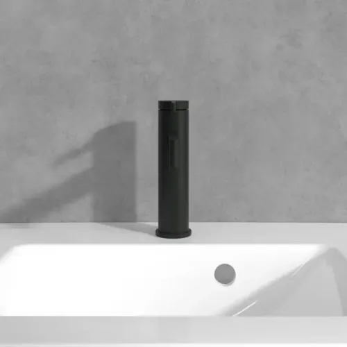 Villeroy & Boch Dawn Смеситель для раковины однорычажный без Выдвижной механизм слива, Черный матовый TVW106103151K5