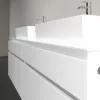 Villeroy & Boch Legato Тумба под раковину, с подсветкой, 4 выдвижных ящика, 1600 x 550 x 500 mm, Glossy White / Glossy White B677L0DH