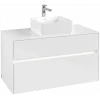 Villeroy & Boch Collaro Тумба под раковину, с подсветкой, 2 выдвижных ящика, 1000 x 548 x 500 mm, Glossy White / Glossy White C038B0DH
