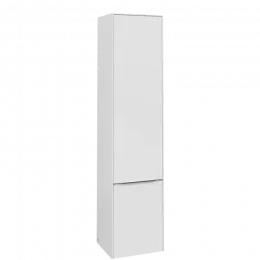 Villeroy & Boch Subway 3.0 Шкаф-пенал, 2 двери, 400 x 1710 x 362 mm, Brilliant White / Brilliant White C58600VE