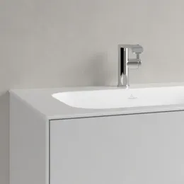 Villeroy & Boch Finion Pаковина для установки на тумбу, 800 x 500 x 160 mm, Stone White CeramicPlus, без перелива, нешлифованный 416481RW