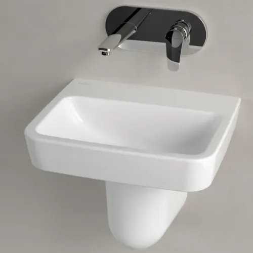 Villeroy & Boch O.novo Раковина компактная, 450 x 370 x 160 mm, Альпийский белый, без перелива 43444801