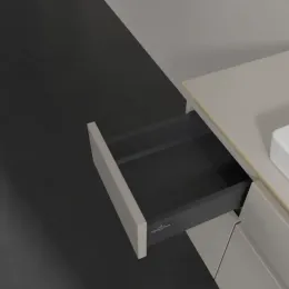 Villeroy & Boch Legato Тумба под раковину, с подсветкой, 5 выдвижных ящиков, 1200 x 550 x 500 mm, Soft Grey / Soft Grey B683L0VK