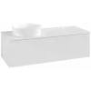 Villeroy & Boch Antao Тумба под раковину, 1 выдвижной ящик, 1200 x 360 x 500 mm, лицевая поверхность без текстурированной отделки, Glossy White Lacquer / Glossy White Lacquer K33010GF