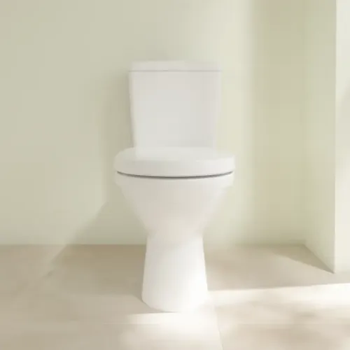 Villeroy & Boch O.novo Унитаз-компакт с вертикальным смывом, напольный, Альпийский белый 56610101