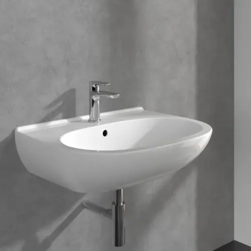 Villeroy & Boch O.novo Смеситель для раковины однорычажный без Выдвижной механизм слива, Хром TVW10410311061