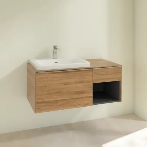 Villeroy & Boch Subway 3.0 Тумба под раковину, 2 выдвижных ящика, 1001 x 423 x 516 mm, Oak Kansas / Oak Kansas C57200RH