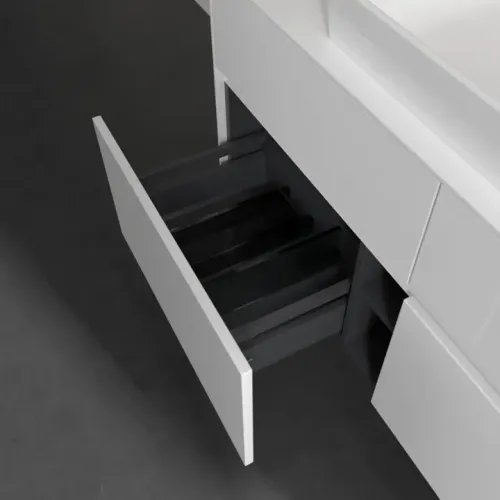Villeroy & Boch Collaro Тумба под раковину, с подсветкой, 4 выдвижных ящика, 1200 x 548 x 500 mm, Glossy White / Glossy White C081B0DH