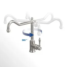 Villeroy & Boch Avia 2.0 Low pressure Однорычажный смеситель для мойки Однорычажный смеситель для мойки, выкл Нержавеющая сталь, Сплошная нержавеющая сталь 924011LC