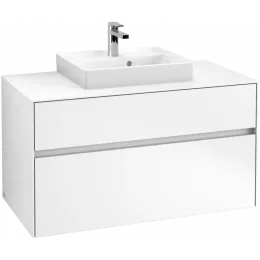 Villeroy & Boch Collaro Тумба под раковину, 2 выдвижных ящика, 1000 x 548 x 500 mm, White Matt / White Matt C01600MS