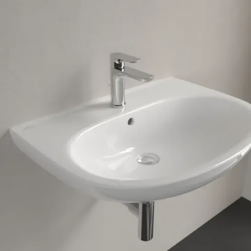 Villeroy & Boch O.novo Pаковина, 650 x 480 x 180 mm, Альпийский белый, с переливом 4A406501