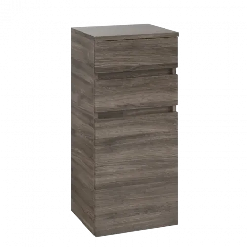 Villeroy & Boch Legato Шкаф Боковой, 1 дверь, 2 выдвижных ящика, 400 x 870 x 350 mm, Stone Oak / Stone Oak B72800RK