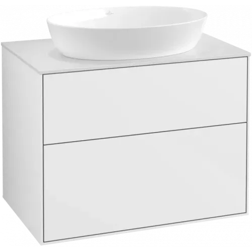 Villeroy & Boch Finion Тумба под раковину, 2 выдвижных ящика, 800 x 603 x 501 mm, Glossy White Lacquer F99100GF