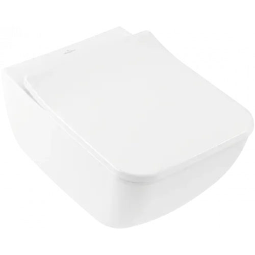 Villeroy & Boch Venticello Унитаз с открытым смывным краем, настенный, Альпийский белый CeramicPlus 4611R0R1