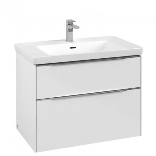 Villeroy & Boch Subway 3.0 Тумба под раковину, 2 выдвижных ящика, 772 x 576 x 478 mm, Brilliant White C57400VE
