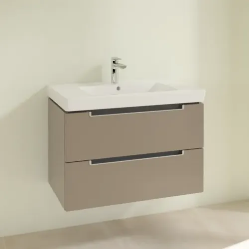 Villeroy & Boch Subway 2.0 Тумба под раковину, 2 выдвижных ящика, 787 x 520 x 449 mm, Truffle Grey A69600VG