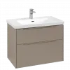 Villeroy & Boch Subway 3.0 Тумба под раковину, с подсветкой, 2 выдвижных ящика, 772 x 576 x 478 mm, Taupe C574L2VM