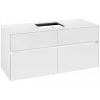 Villeroy & Boch Collaro Тумба под раковину, с подсветкой, 4 выдвижных ящика, 1200 x 548 x 500 mm, Glossy White / Glossy White C128B0DH