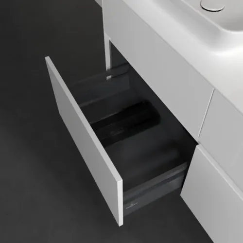 Villeroy & Boch Collaro Тумба под раковину, 4 выдвижных ящика, 1200 x 548 x 500 mm, Glossy White / Glossy White C11300DH