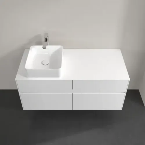 Villeroy & Boch Collaro Тумба под раковину, 4 выдвижных ящика, 1200 x 548 x 500 mm, Glossy White / Glossy White C04200DH